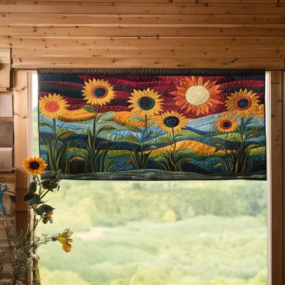 Vibrant Fields Quilted Valance