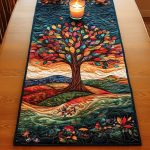 Vibrant Horizon Quilted Table Runner