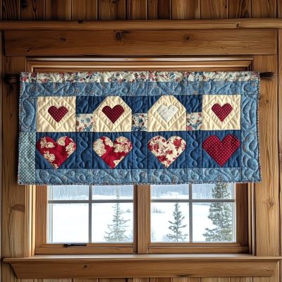 Vintage Charm Quilted Valance