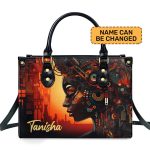 Afrofuturism04 - Personalized Leather Handbag Sb114