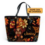 Radiant Roots - Personalized Leather Totebag