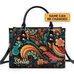 Bloom - Personalized Leather Handbag Stb127