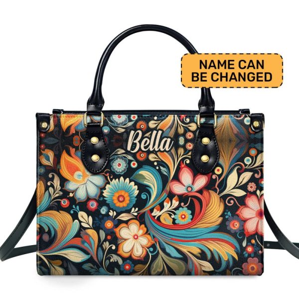 Effulgent - Personalized Leather Handbag Stb132