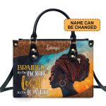 Braided To Be Bold - Personalized Leather Handbag Stb32