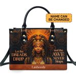 Let The Dreads Drop - Personalized Leather Handbag Stb40
