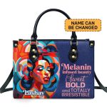 Melanin Infused Beauty - Personalized Leather Hand Bag Stb80