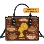 Daily Affirmations - Personalized Leather Handbag Stb166