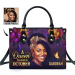 A Beautiful Queen - Personalized Leather Handbag