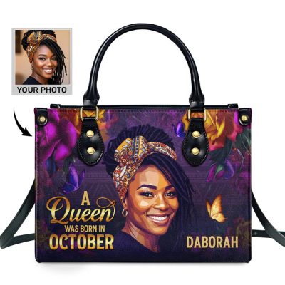 A Beautiful Queen - Personalized Leather Handbag