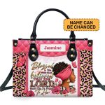 The Lord Would Keep His Promises To Her - Personalized Leather Handbag Sblhbltn1469Ta