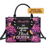 Black Queen Secrets  - Personalized Leather Hand Bag Stb77