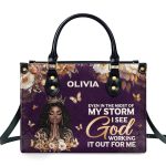God Working It Out For Me - Personalized Leather Handbag