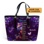 God Says You Are - Personalized Leather Totebag