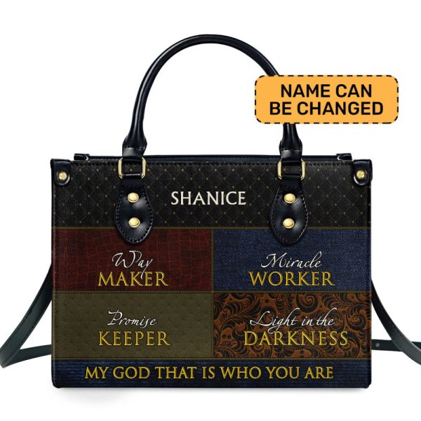 Way Maker - Personalized Leather Handbag Mb51