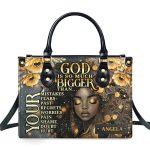 God Is So Much Bigger Than - Personalized Leather Handbag Sblhblm2450M