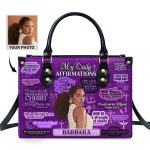 My Daily Affirmations - Personalized Leather Handbag