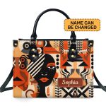 Black Beauty - Personalized Leather Handbag Stb51