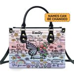 You Are Enough - Personalized Leather Handbag Sblhbt50