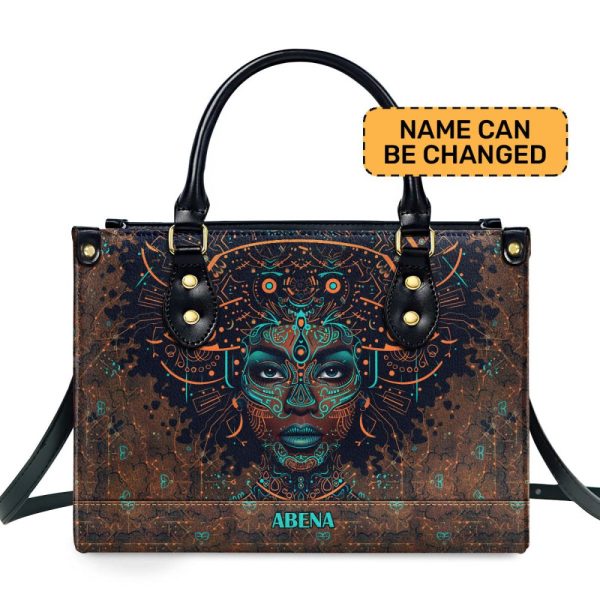 Afrocentrism 04 - Personalized Leather Handbag Sbt04