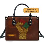 Black History Month - Personalized Leather Handbag Stb190B