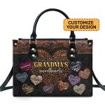 Grandma Sweetheart - Personalized Leather Handbag Sblhblm1439M
