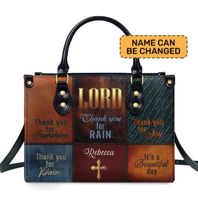 It'S A Beautiful Day - Personalized Leather Handbag Mb56