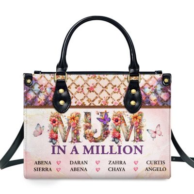 Mum In A Million - Personalized Leather Handbag Sblhblm2085L