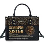 Sister Zodiac Sign - Personalized Leather Handbag Sblhblm2071M