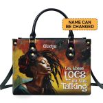 Let These Locs Do The Talking - Personalized Leather Handbag Stb07