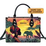 Afrocentrism 07 - Personalized Leather Handbag Sbt07