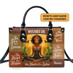 The Soul Of Witch - Personalized Leather Handbag Stb73