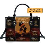 Anatomy Of A Mom - Personalized Leather Handbag Mb63A
