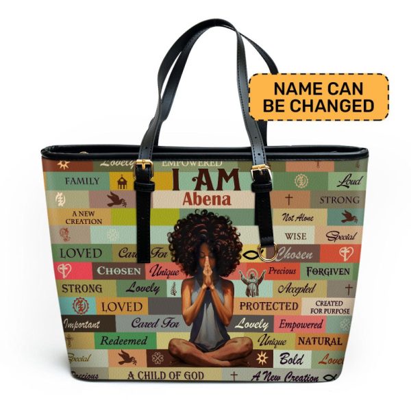 I Am Chosen - Personalized Leather Totebag