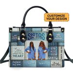 Sistas Forever - Personalized Leather Handbag Sblhblm1354D