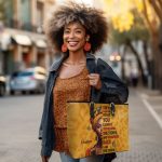 I Am The Storm - Personalized Leather Totebag