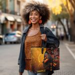 African Culture - Personalized Leather Totebag