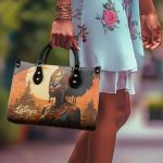 Afrofuturism08 - Personalized Leather Handbag Sb118