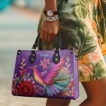 Humming Bird - Personalized Leather Handbag - Stb141
