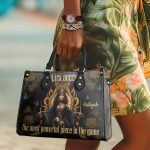 Black Queen - Personalized Leather Handbag Stb150