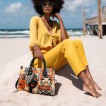 Black Beauty - Personalized Leather Handbag Stb51