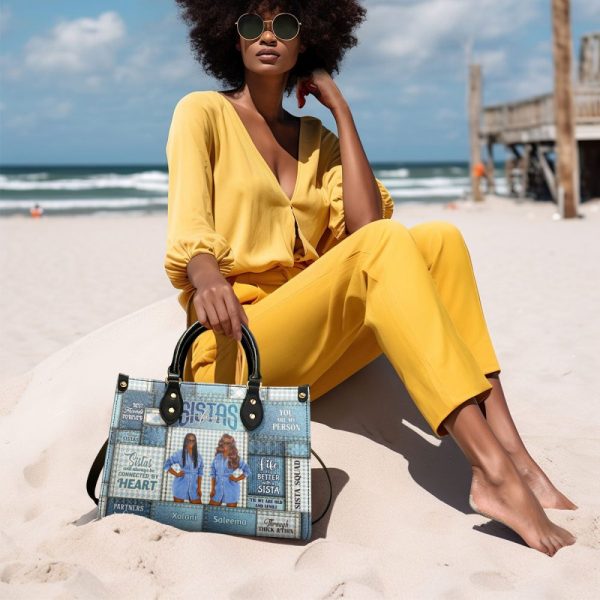 Sistas Forever - Personalized Leather Handbag Sblhblm1354D