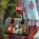Queen - Personalized Leather Handbag Stb155