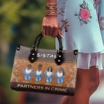 Partners In Crime - Personalized Leather Handbag Stb04