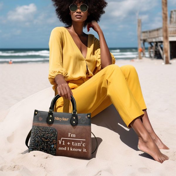 I'M Sexy And I Know It - Personalized Leather Handbag Mb67