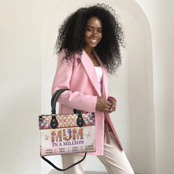 Mum In A Million - Personalized Leather Handbag Sblhblm2085L
