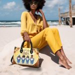 Life Is Better With Sisters - Personalized Leather Handbag Stb01