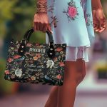 Cultive Votre Singularite - Personalized Leather Hand Bag Sblhbt64