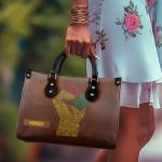 Black History Month - Personalized Leather Handbag Stb190B