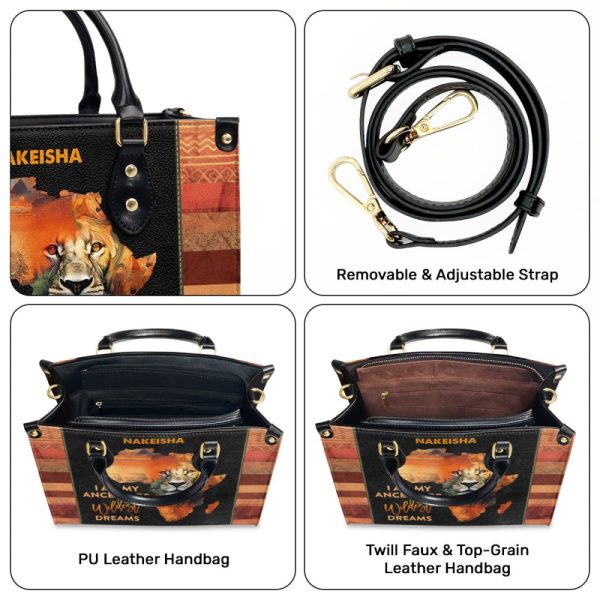 I Am My Ancestors Wildest Dreams - Personalized Leather Handbag Mb27