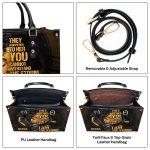 I Am The Storm - Personalized Leather Handbag Sb113
